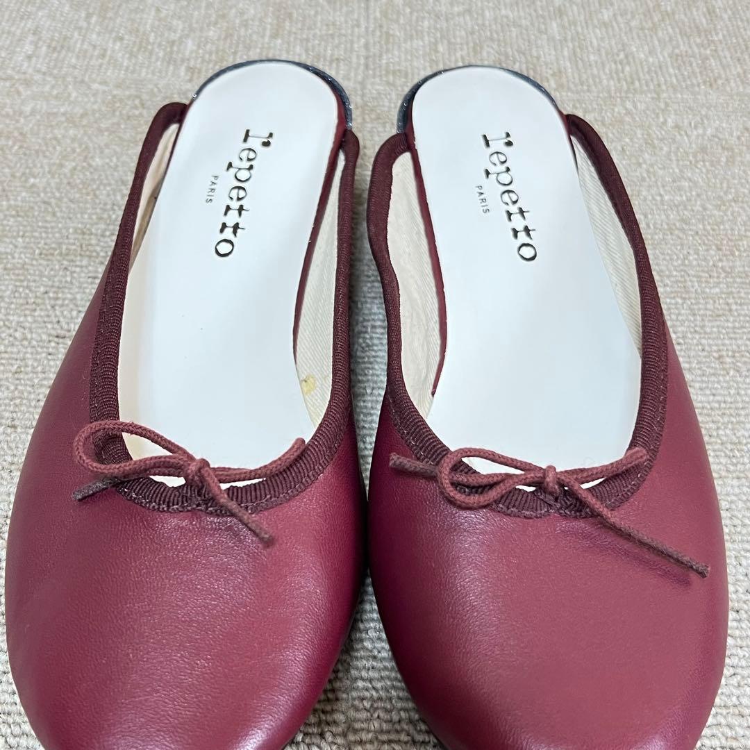 美品・希少✨レペット repetto バーガンディ ミュール EU37