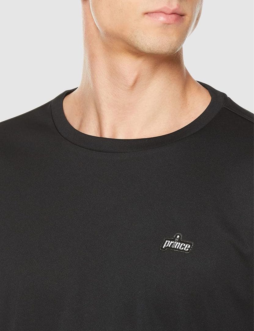 Prince プリンス テニスウェア長袖Tシャツ MS3008黒ユニセックスM