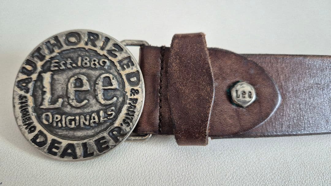 (鬼太郎　プロフ見てください！)Lee ヴィンテージ レザーベルト