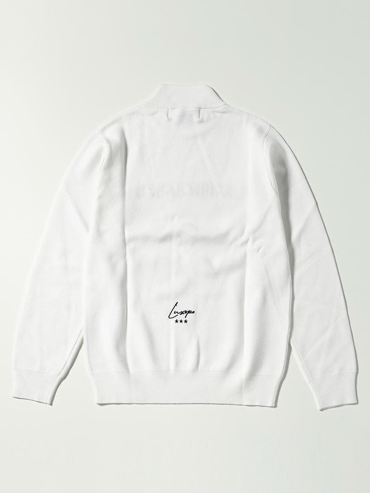 LUXEAKMPLUS / 23AW フロントロゴモックネックニット セーター