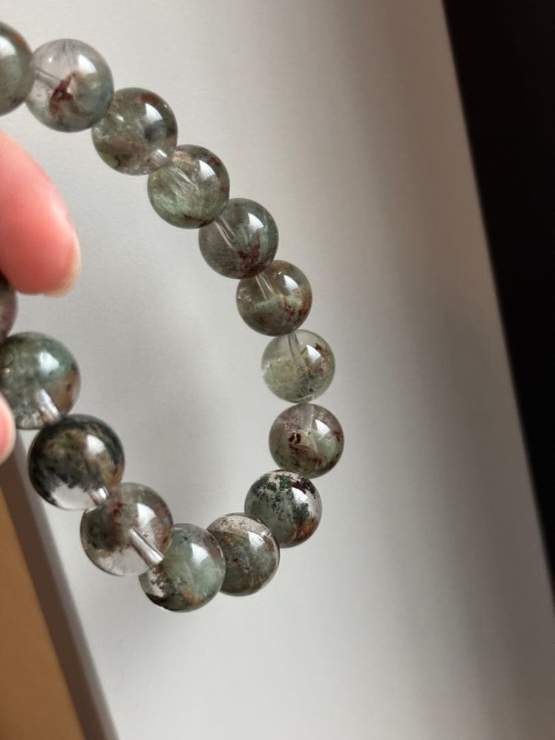 本日限定10%off)高品質　グリーンガーデンクォーツ　12ミリ　内径16センチ