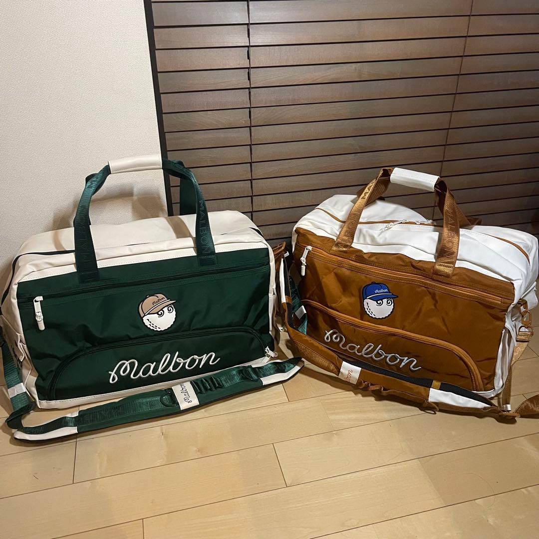 MALBON GOLF マルボンゴルフ ボストンバッグ ゴルフバッグ チョコ色