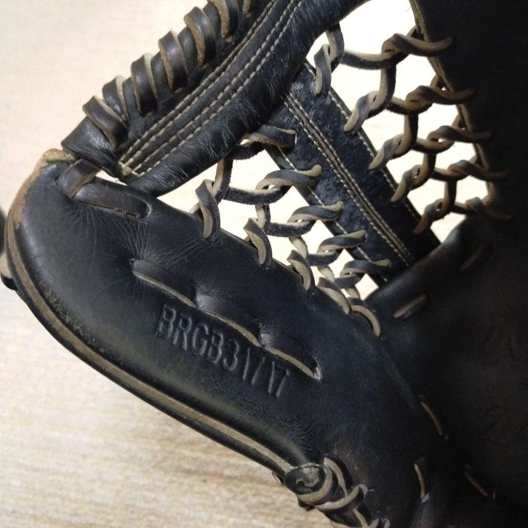 ゼット　ネオステイタス　一般軟式野球　グローブ　黒　大人用　外野手