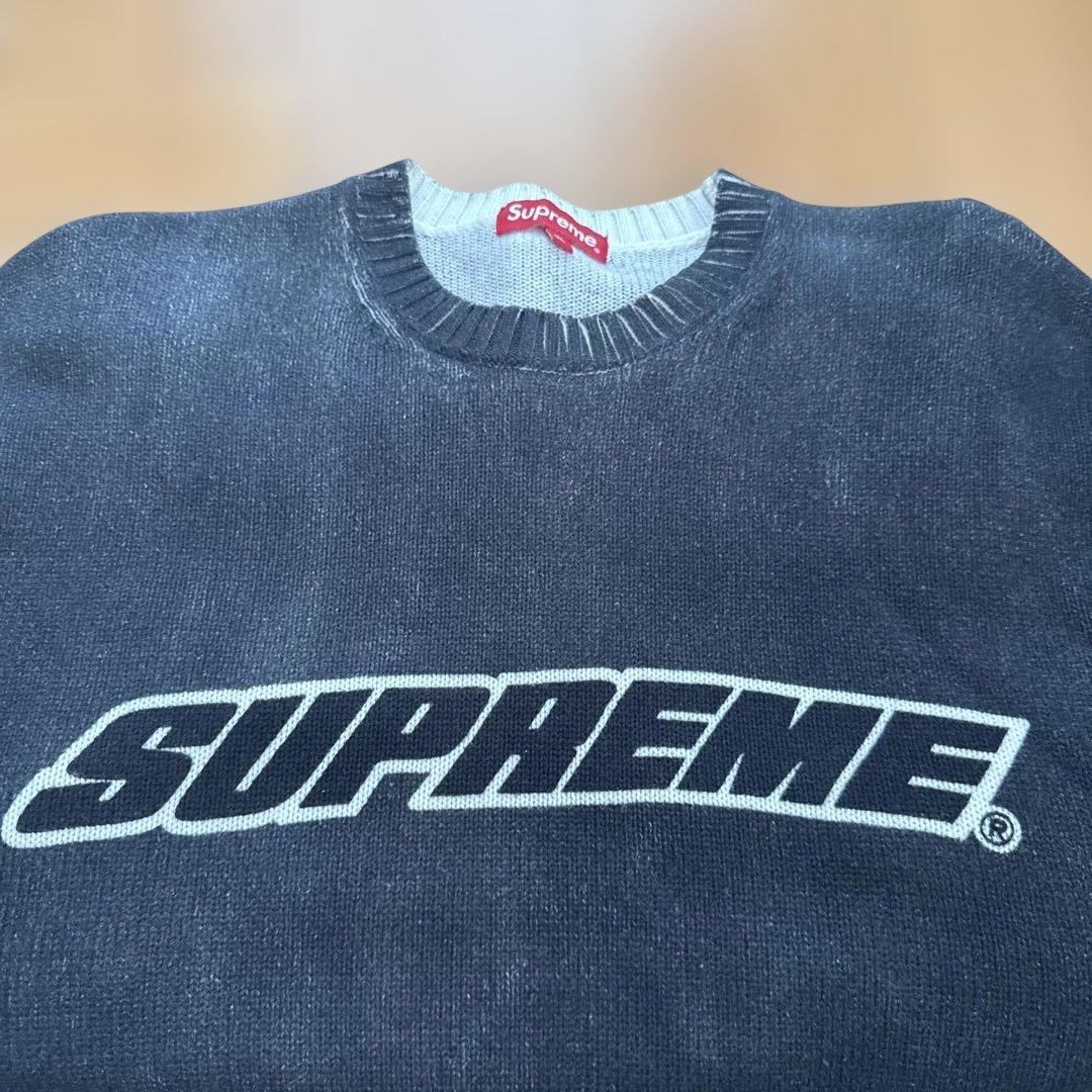 Supreme XL ダークグレー クルーネックセーター - メルカリ