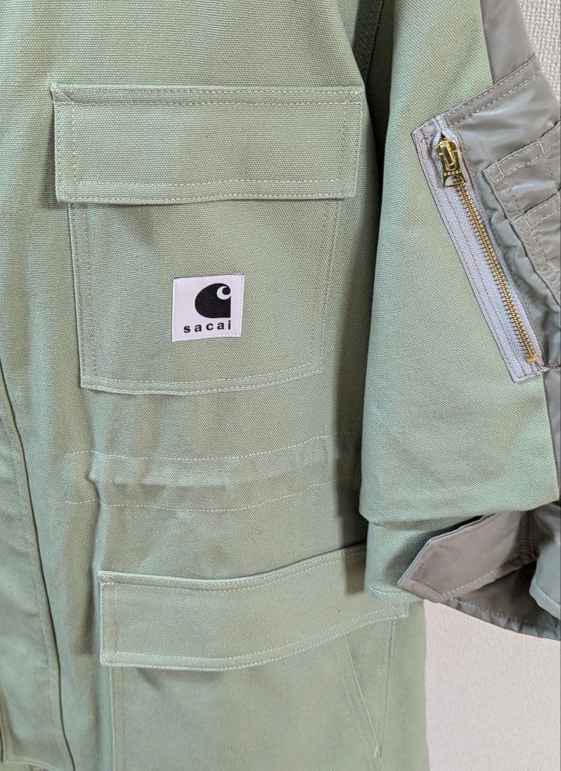 sacai✖Carhartt WIP Duck✖Nylon twill coat