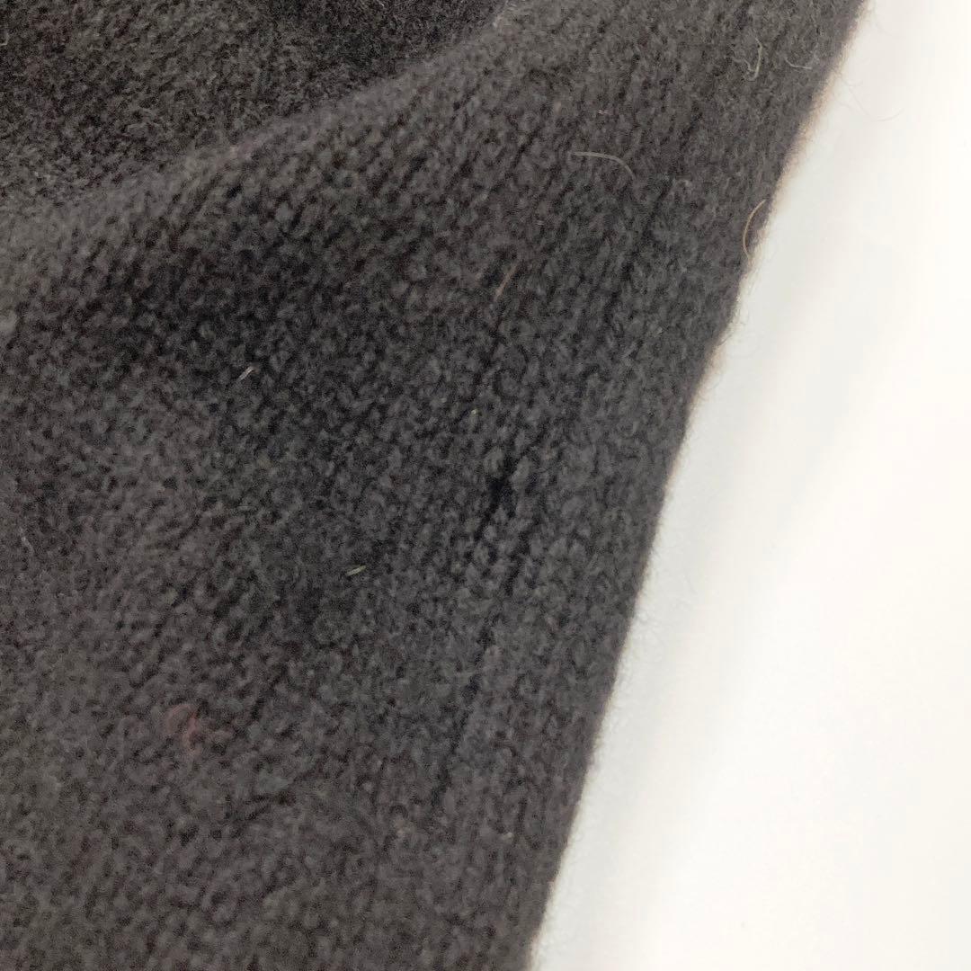 CHANEL 06C レースニットスカート ロゴプレート カシミヤ モヘア 40