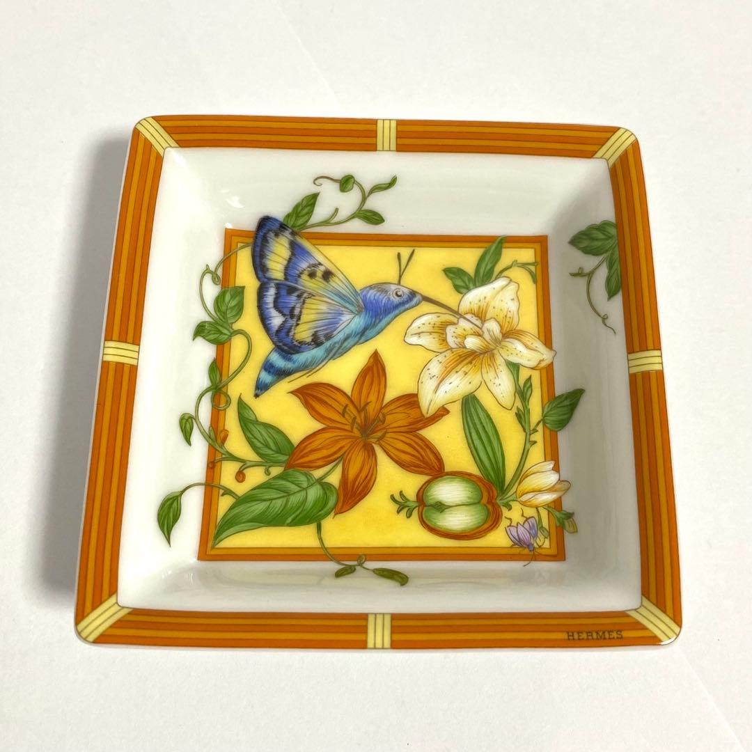 HERMES エルメス シエスタ アッシュトレイ スクエア ミニプレート 2点