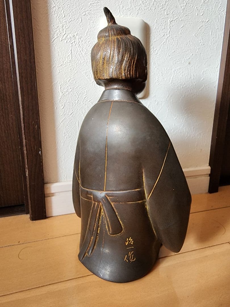 無我童子(大) 銅像 インテリア レトロ 置物 銅製 5キロ