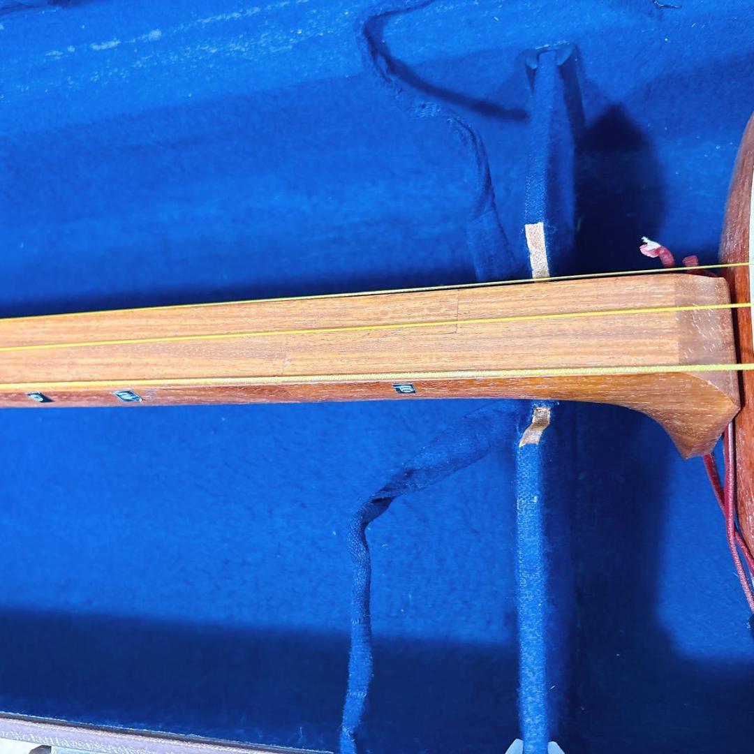 三味線 中棹 東さわり 丸打胴 ハードケース 小唄 民謡 地唄