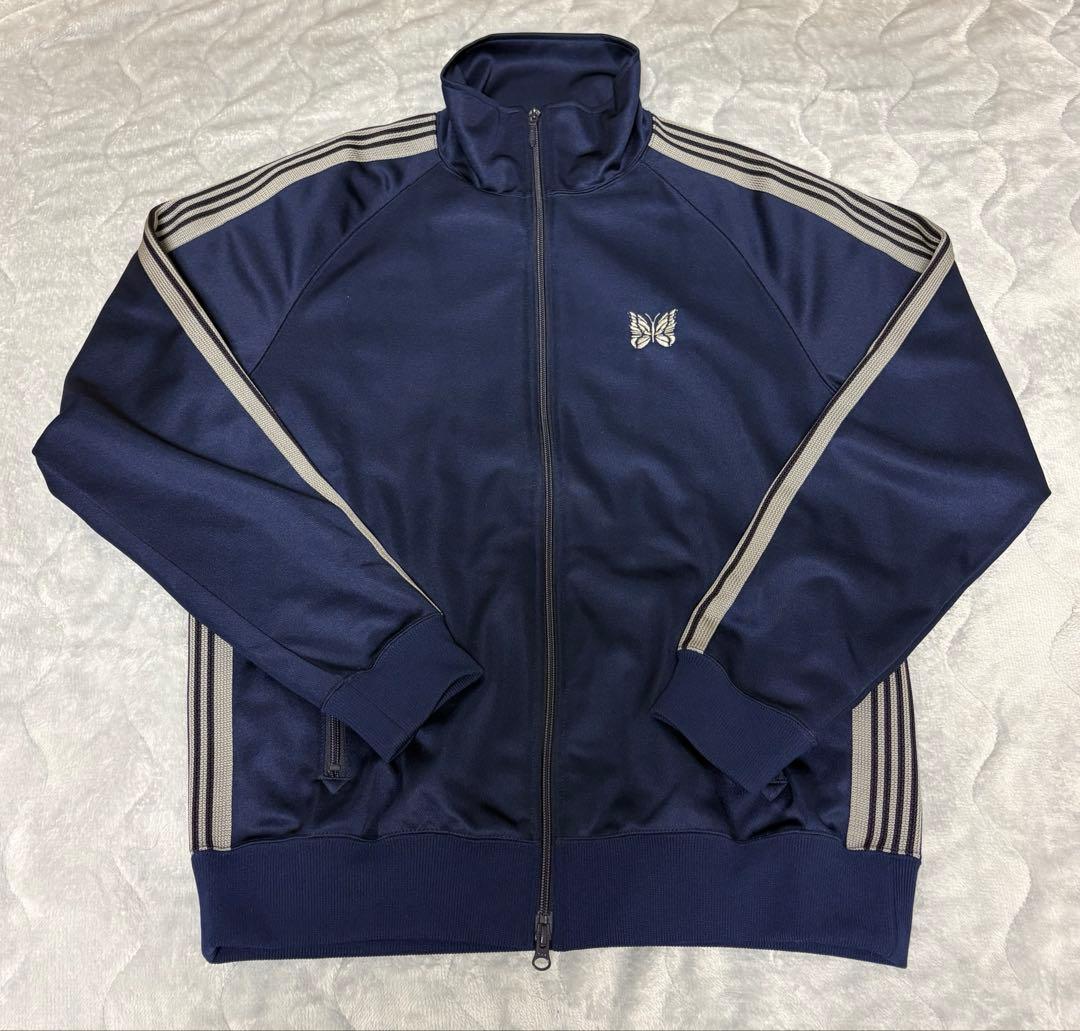 【希少】Needles トラックジャケット　ネイビー×グレー