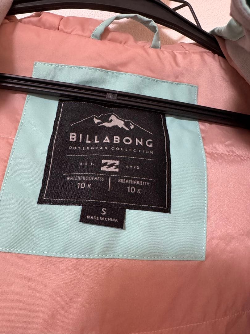 BILLABONG スキースノーボードジャケット S ミントグリーン