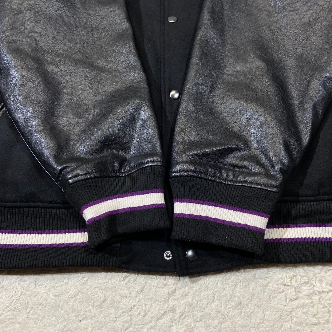 FLAGSTUFF×ピンクパンサー スタジャン 大きいサイズ 3L 黒