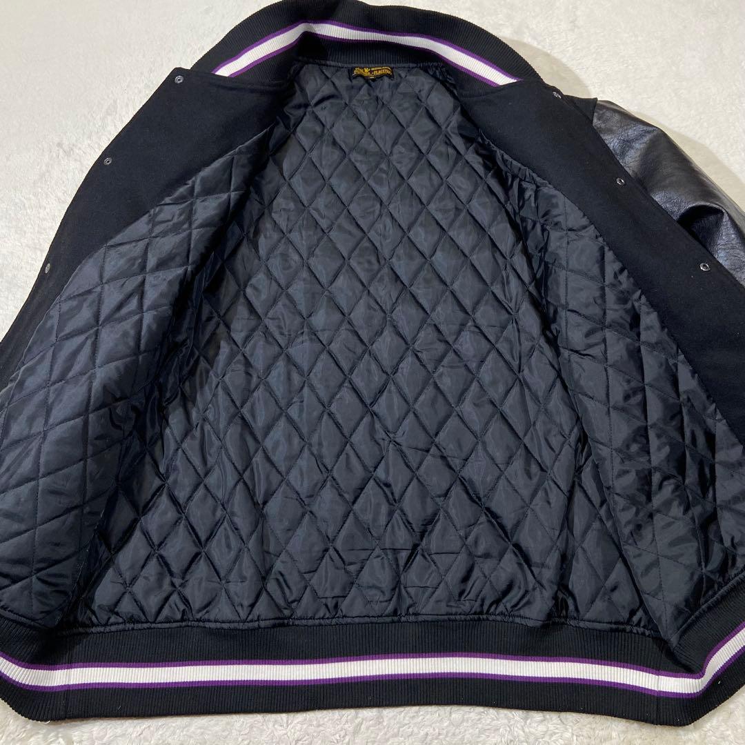 FLAGSTUFF×ピンクパンサー スタジャン 大きいサイズ 3L 黒