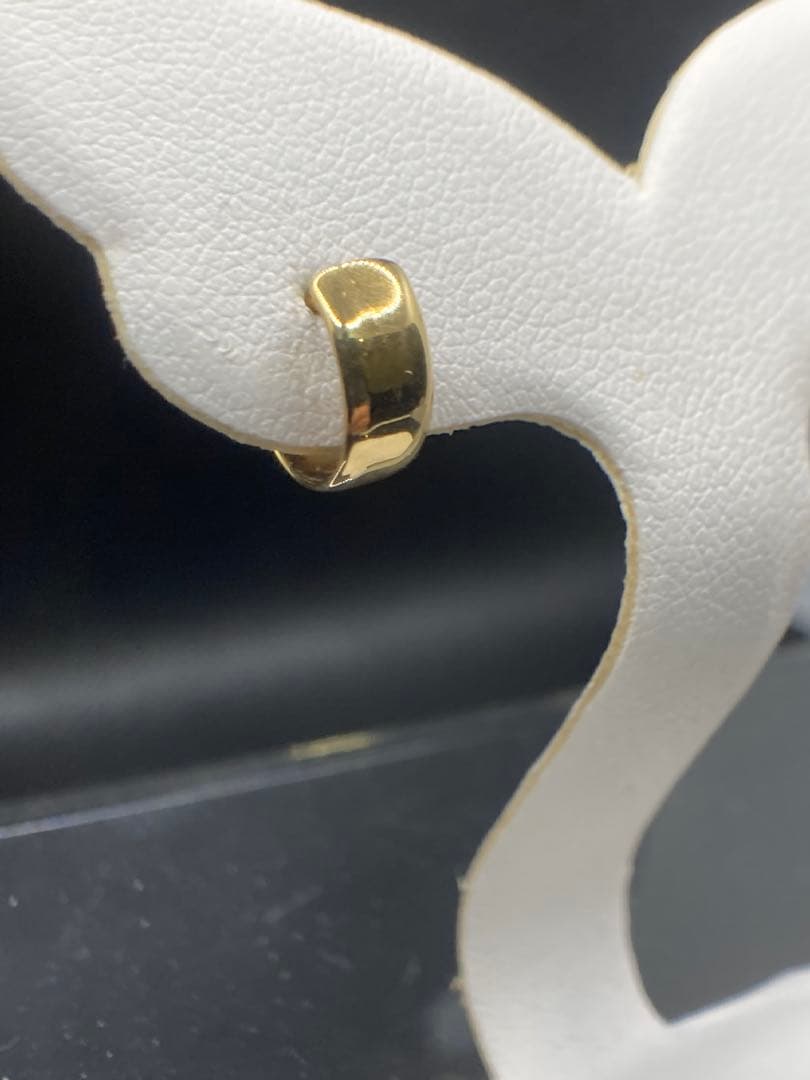 再値下げ　k18 フープピアス 片耳用