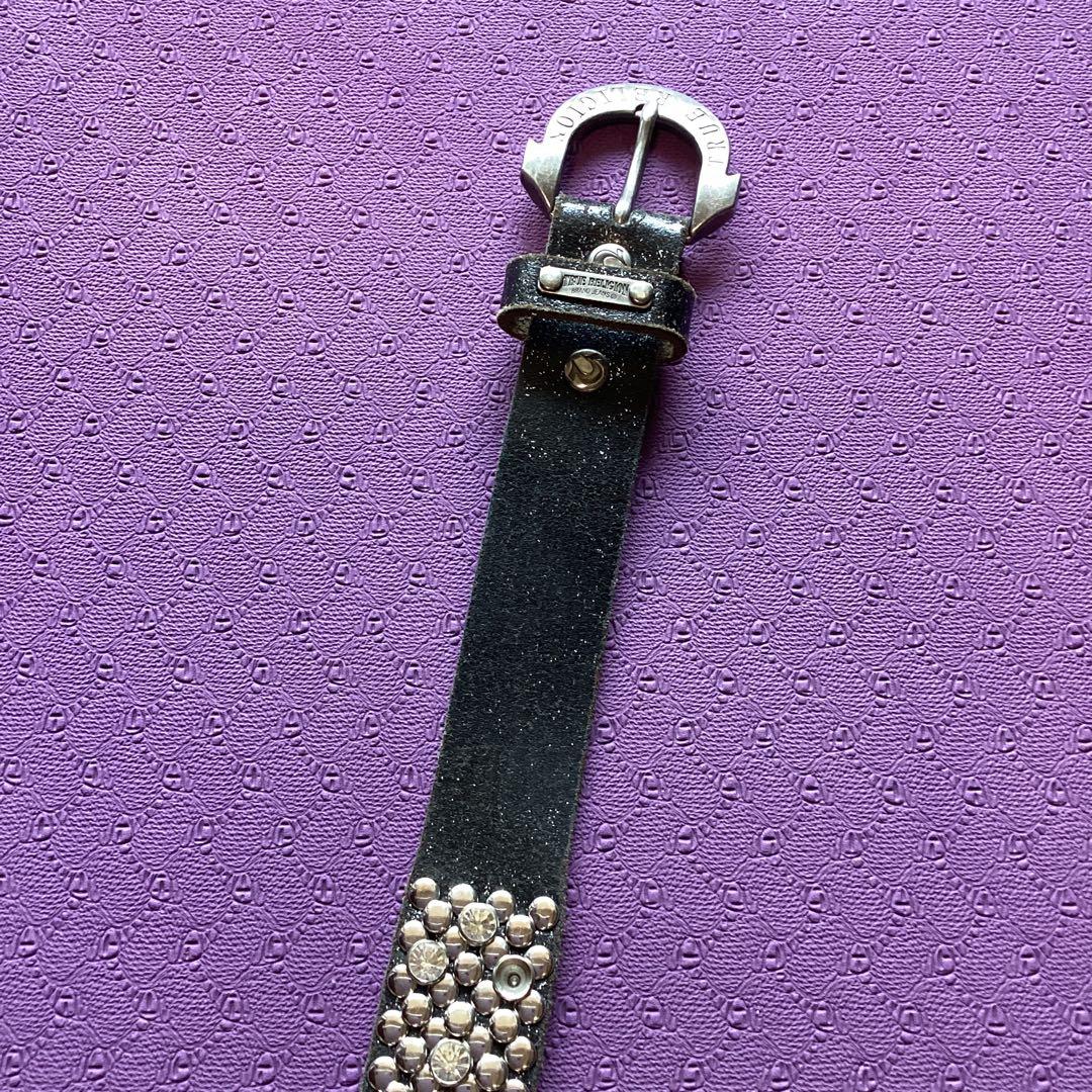 TRUE RELIGION スタッズベルト サイズ28