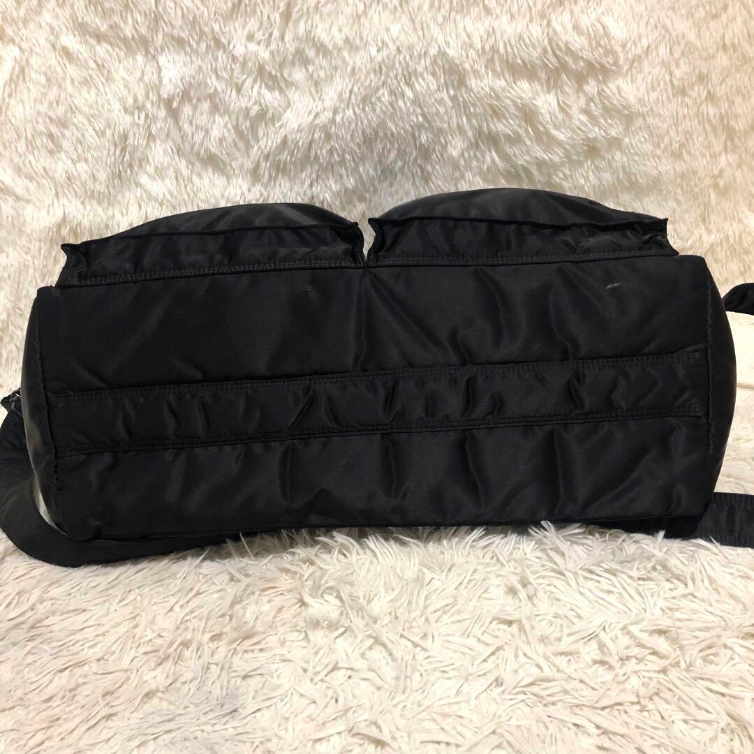 未使用☆ポーター タンカー 2WAY ボストンバッグ ショルダーバッグ ブラック