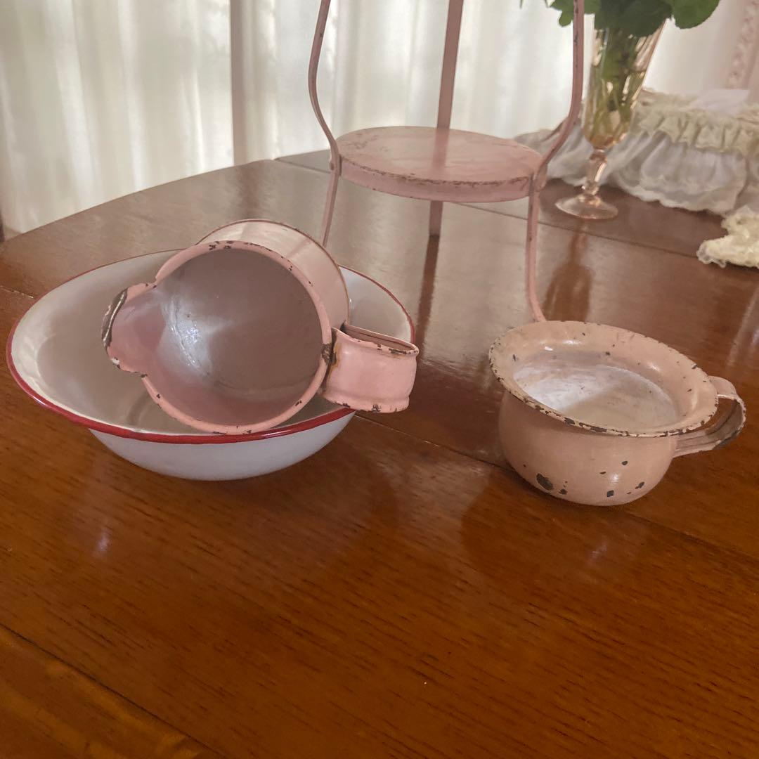 フランス　アンティーク　ウォッシュスタンド　ままごと