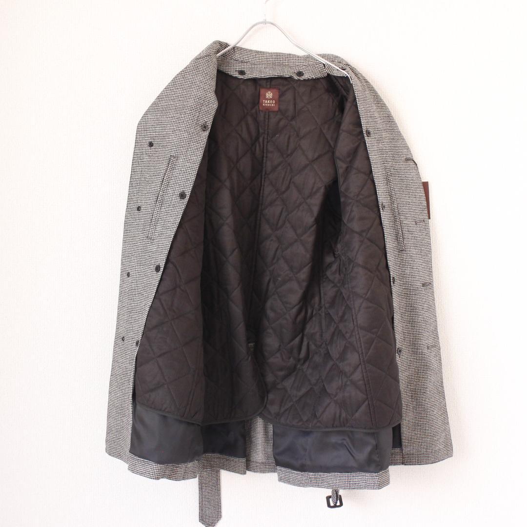【新品タグ付き】TAKEOKIKUCHI カシミヤ混 ライナー付きコート LL