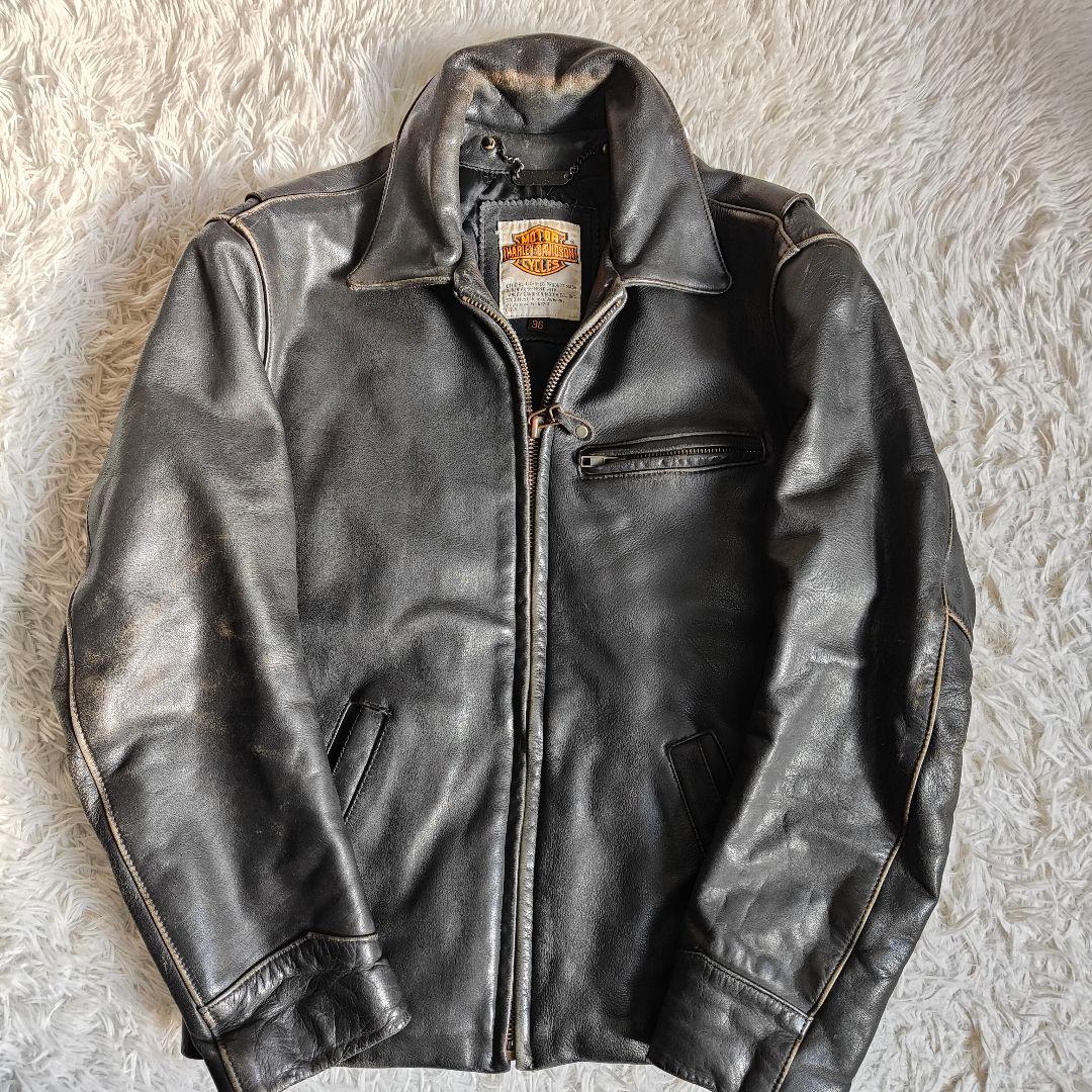 ハーレーダビッドソン スクリーミン イーグル レザーライダース 36 黒