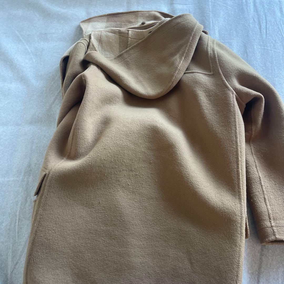 マルジェラベージュ ダッフルコート フード付き