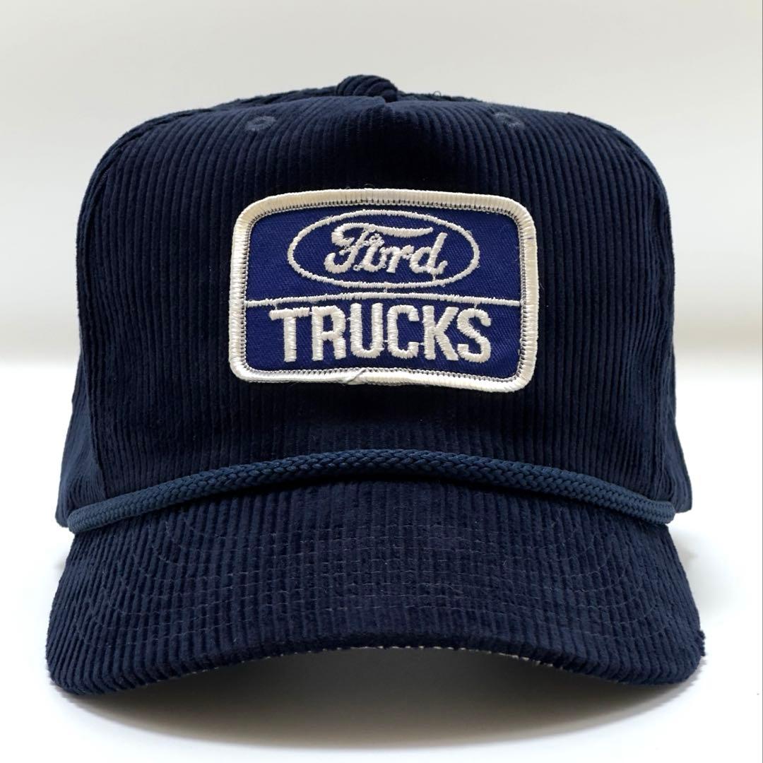 ビンテージ】コーデュロイトラッカーキャップ 70s ford trucks - メルカリ