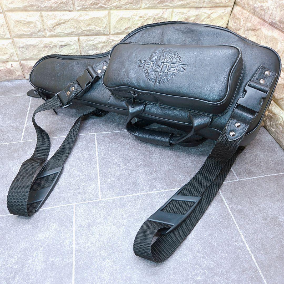 selmer　saxophone case　soft　leather　BLACK