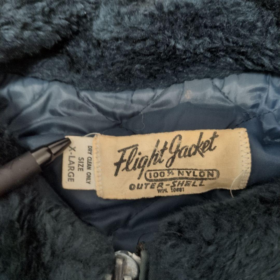 が*が様 80s FLIGHT JACKET ボア襟 ナイロンブルゾン