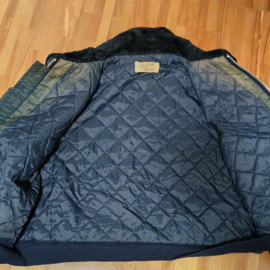 が*が様 80s FLIGHT JACKET ボア襟 ナイロンブルゾン