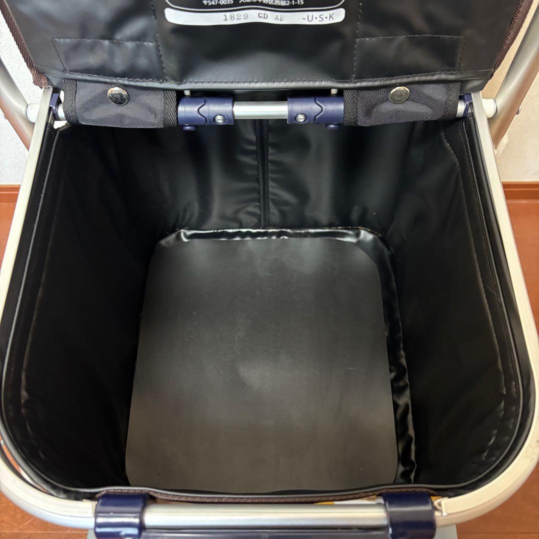 【美品】ユーバ産業株式会社　シルバーカー　ワイヤーカート　 スワレル　専用バッグ