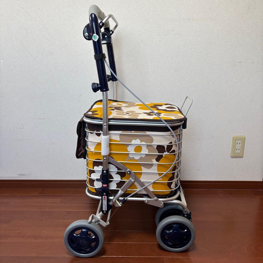 【美品】ユーバ産業株式会社　シルバーカー　ワイヤーカート　 スワレル　専用バッグ