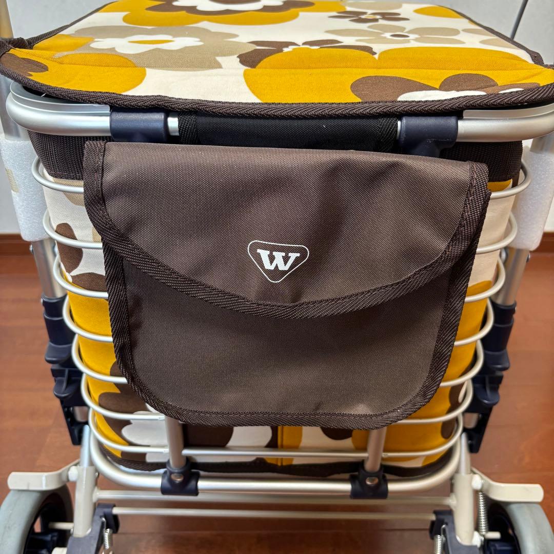 【美品】ユーバ産業株式会社　シルバーカー　ワイヤーカート　 スワレル　専用バッグ