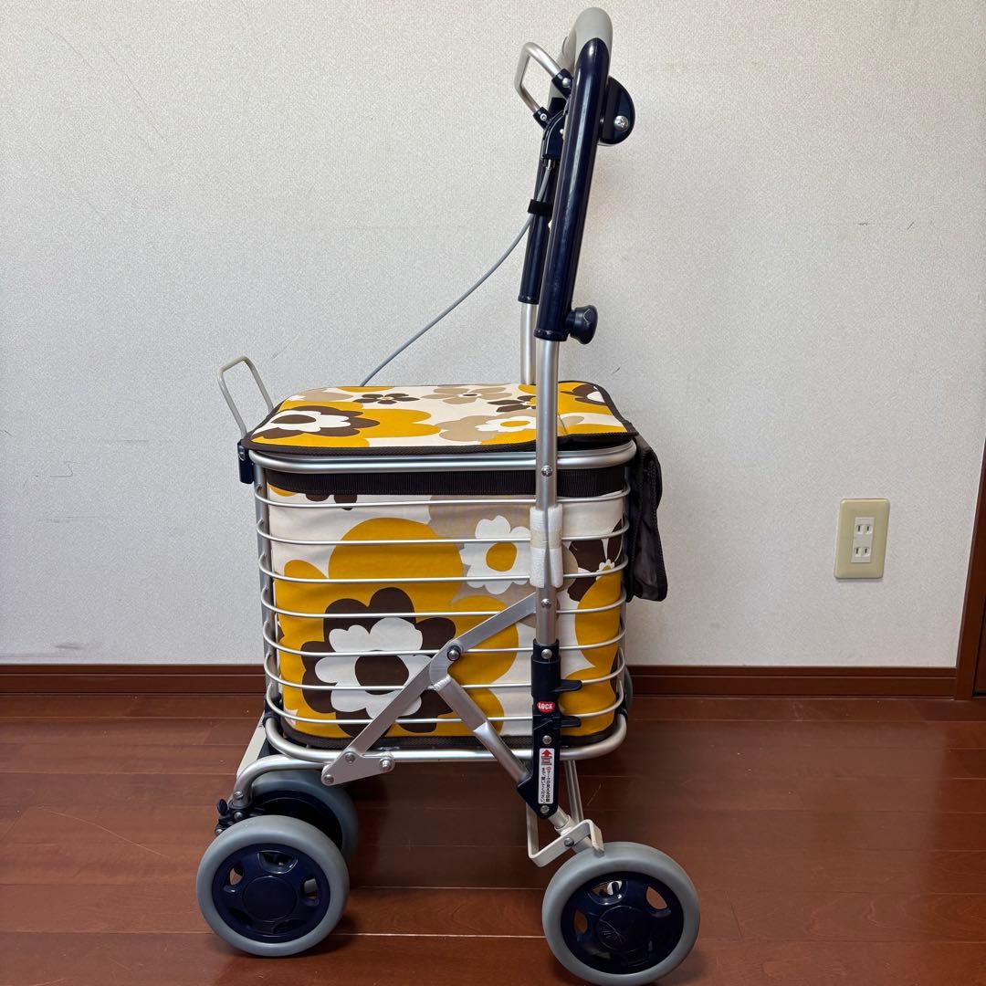 【美品】ユーバ産業株式会社　シルバーカー　ワイヤーカート　 スワレル　専用バッグ