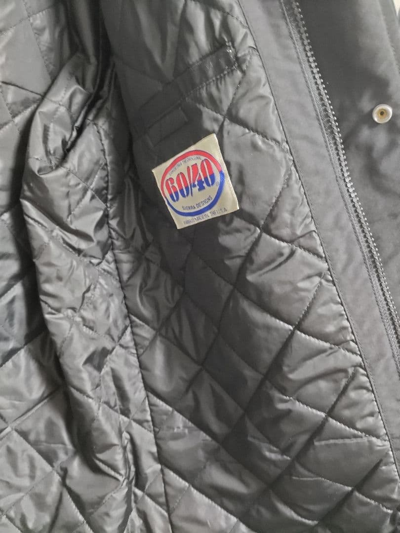 【美品】SIERRA DESIGNS タコマコート／黒 XL ／中綿入り