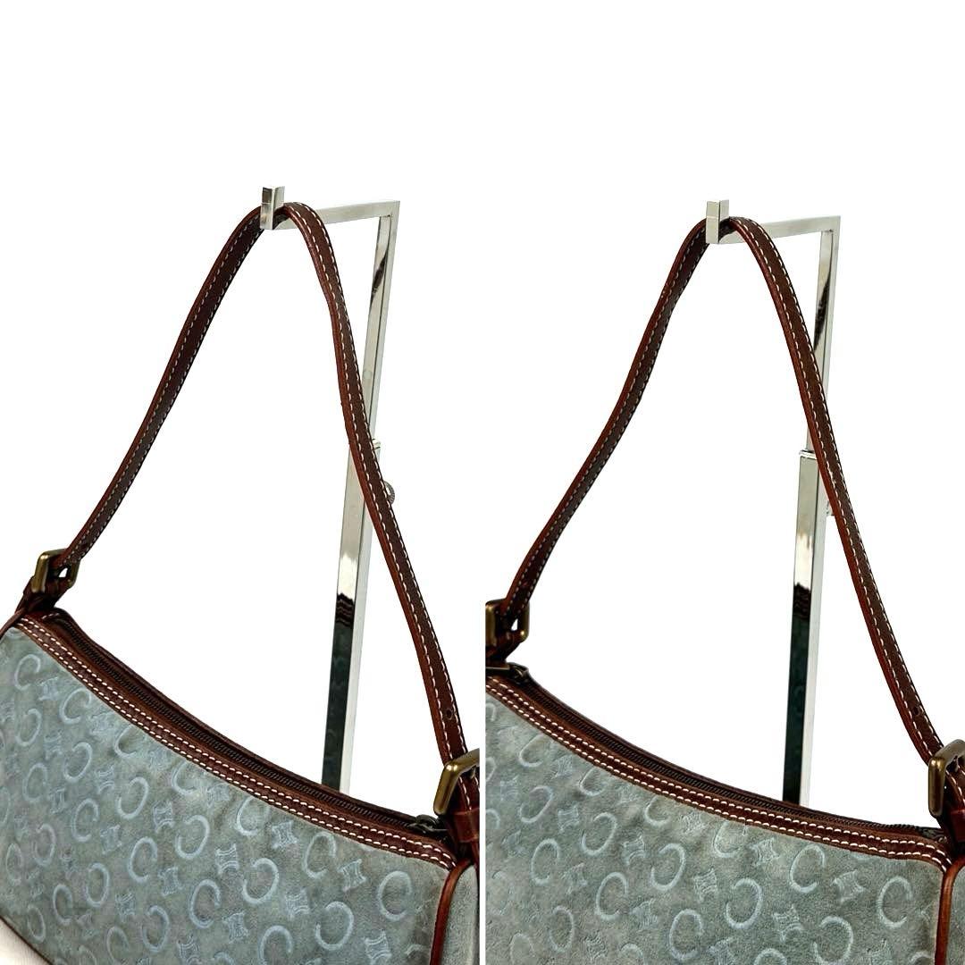 人気】セリーヌ アクセサリーポーチ C マカダム サルキー スエード レザー