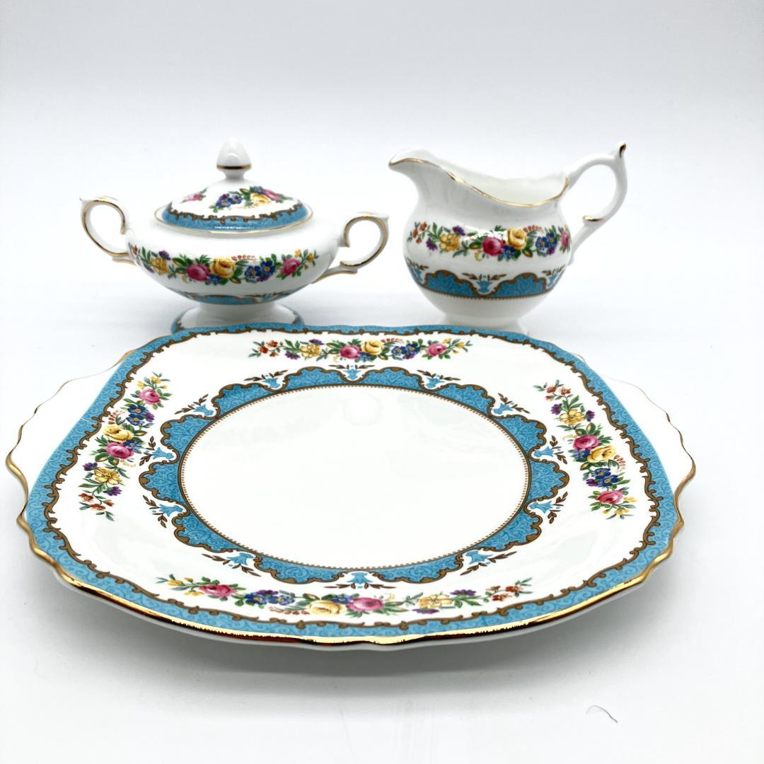 クラウンスタッフォードシャー アンティーク プレート皿 他 全3点