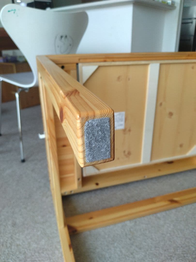 MUJI/無印良品 パイン材デスク86cm引出し付/ワークテーブル/学習机