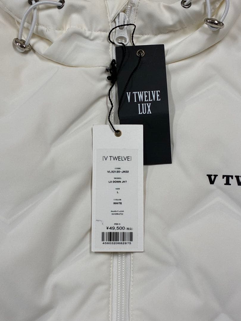 値下げ特価★V12 メンズ ダウンジャケット LUX サイズL 白