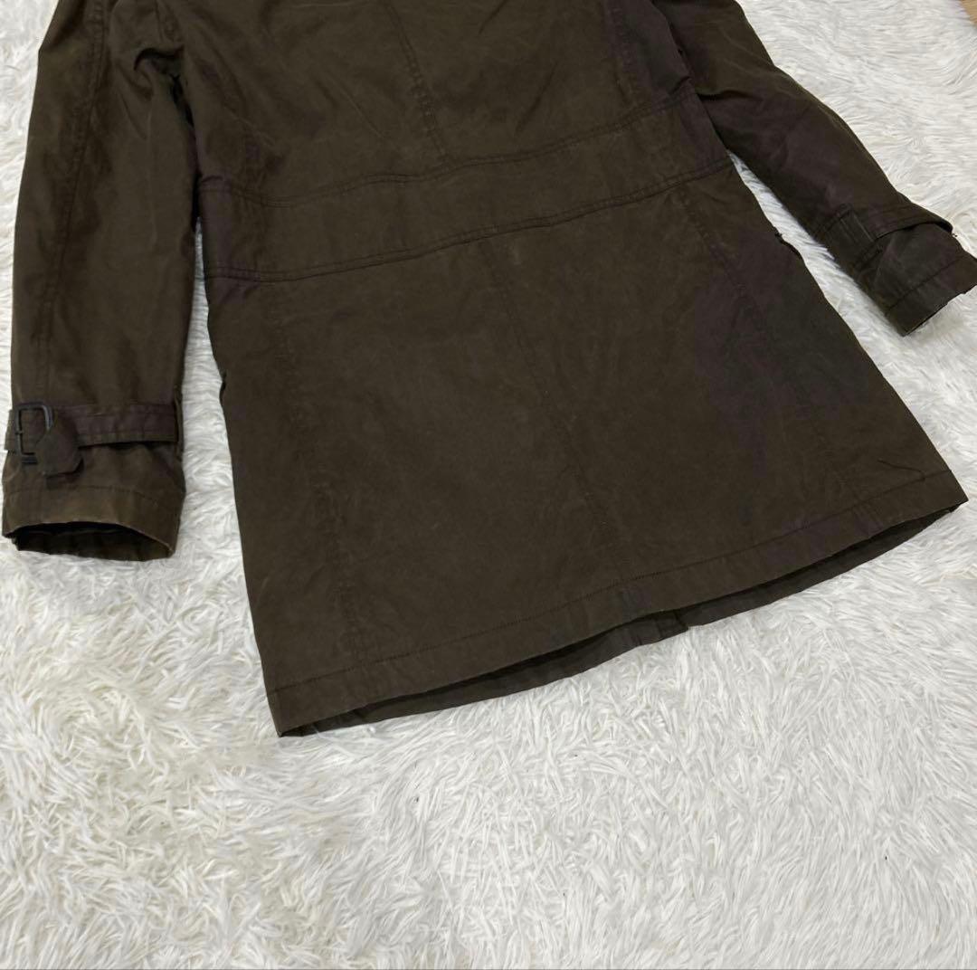 BURBERRY BLACK LABEL モッズコート　M タヌキファー　カーキ