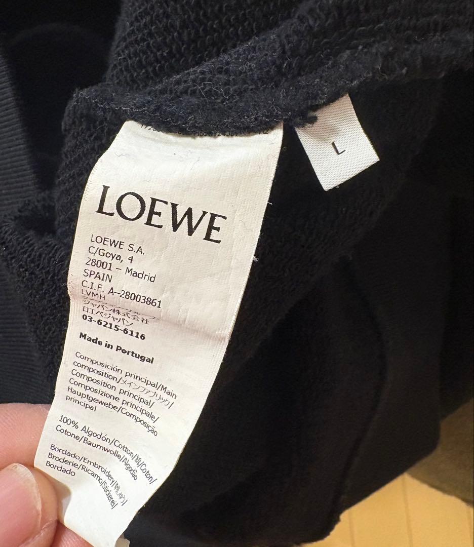 LOEWE ロゴトレーナーL　ブラック