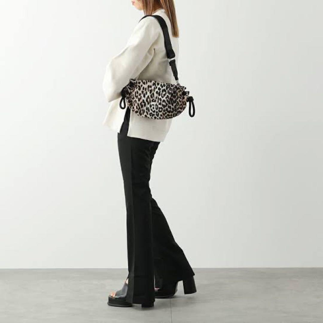 GANNI バッグ キルティング レオパード