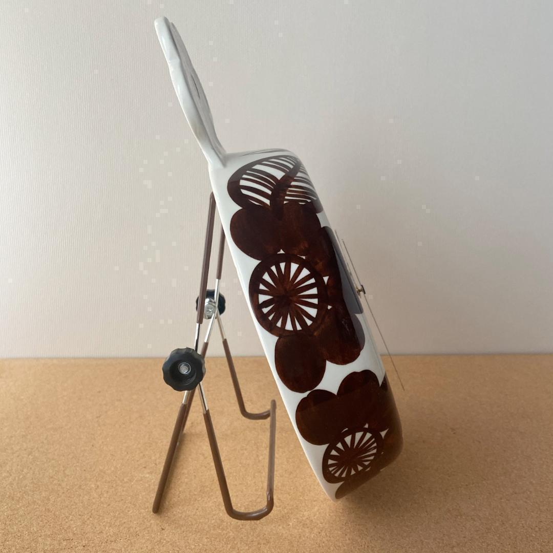 ◇電波時計取替済◇ ARABIA GOG 北欧ヴィンテージ ブラウン 壁掛け時計