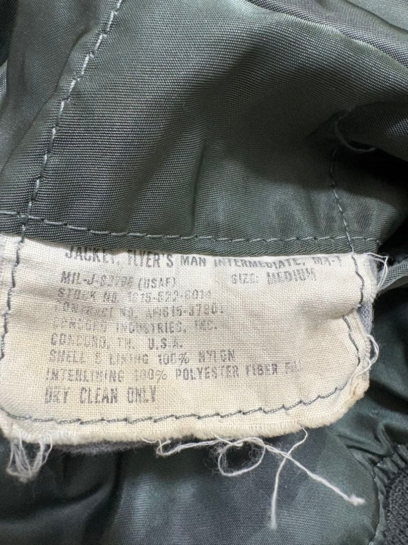 【極上/希少】70sCONCORD MA-1MIL-J-8279E(USAF)