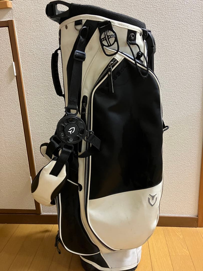 VESSEL キャディーバッグ・スタンド ホワイト×ブラック