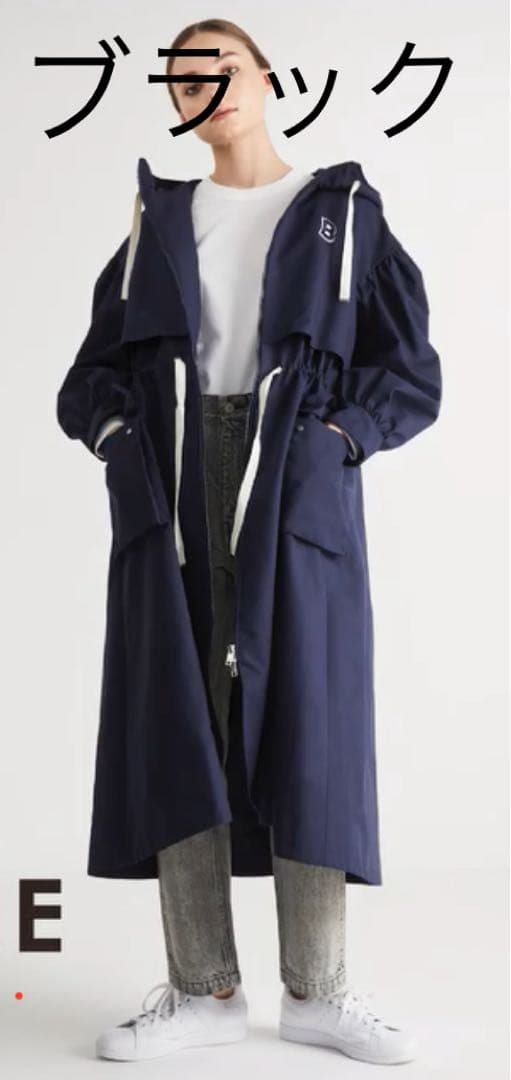 い*ん様 BORDERS at BALCONY ボリュームスリーブ ジップコート Borders