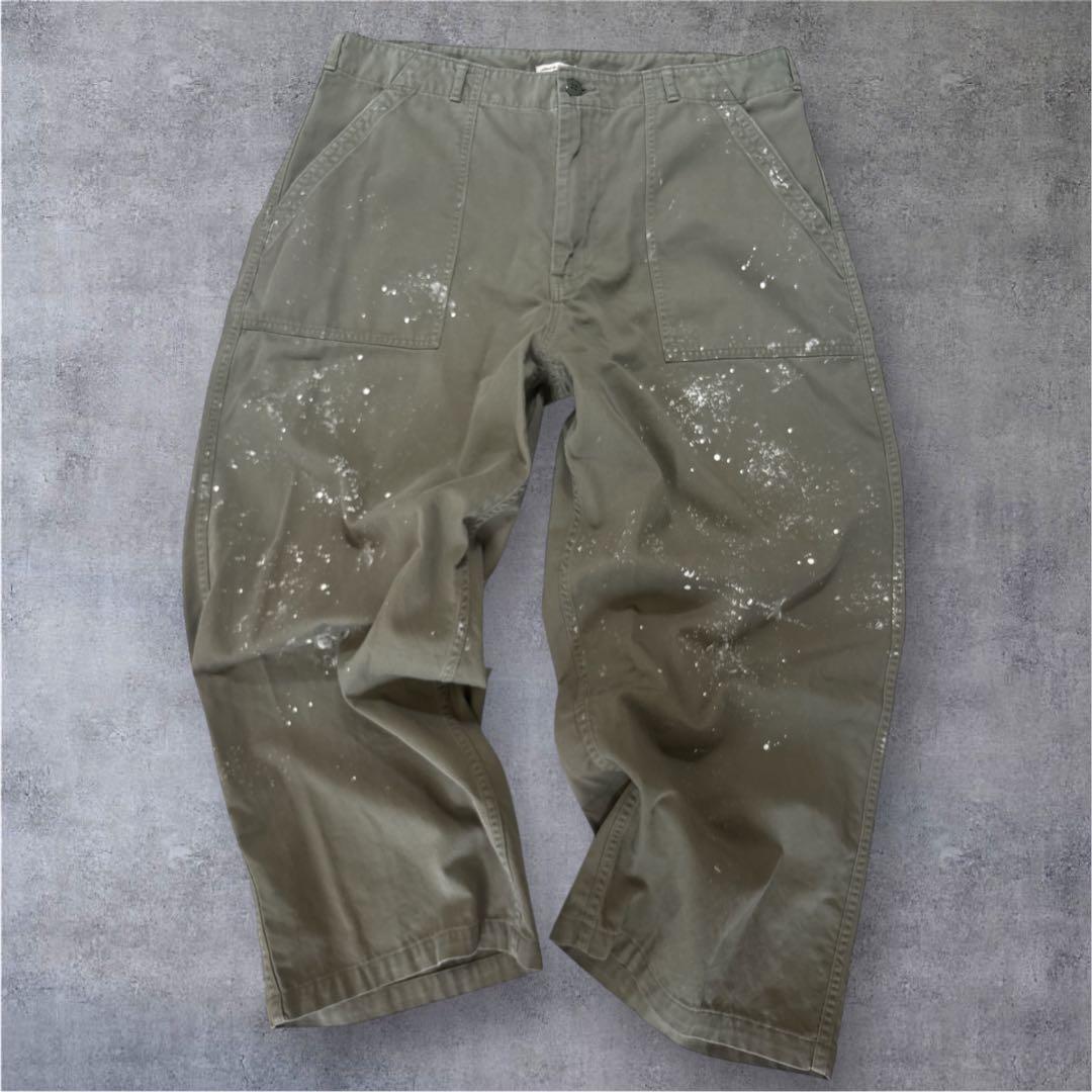 アティックバイジョンブル　ベイカー　ペインターパンツ　カーキ　М　美品