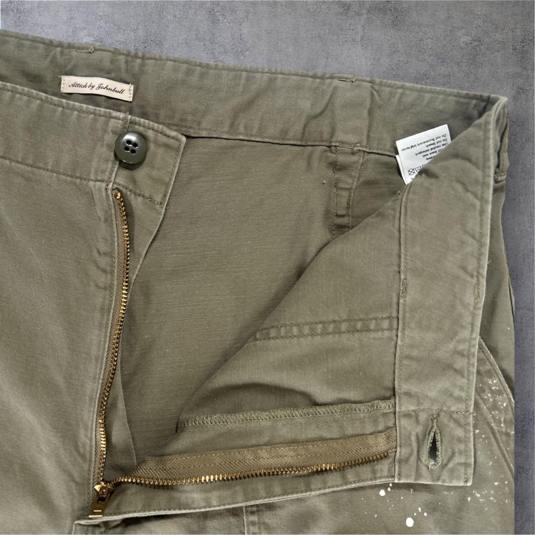 アティックバイジョンブル　ベイカー　ペインターパンツ　カーキ　М　美品