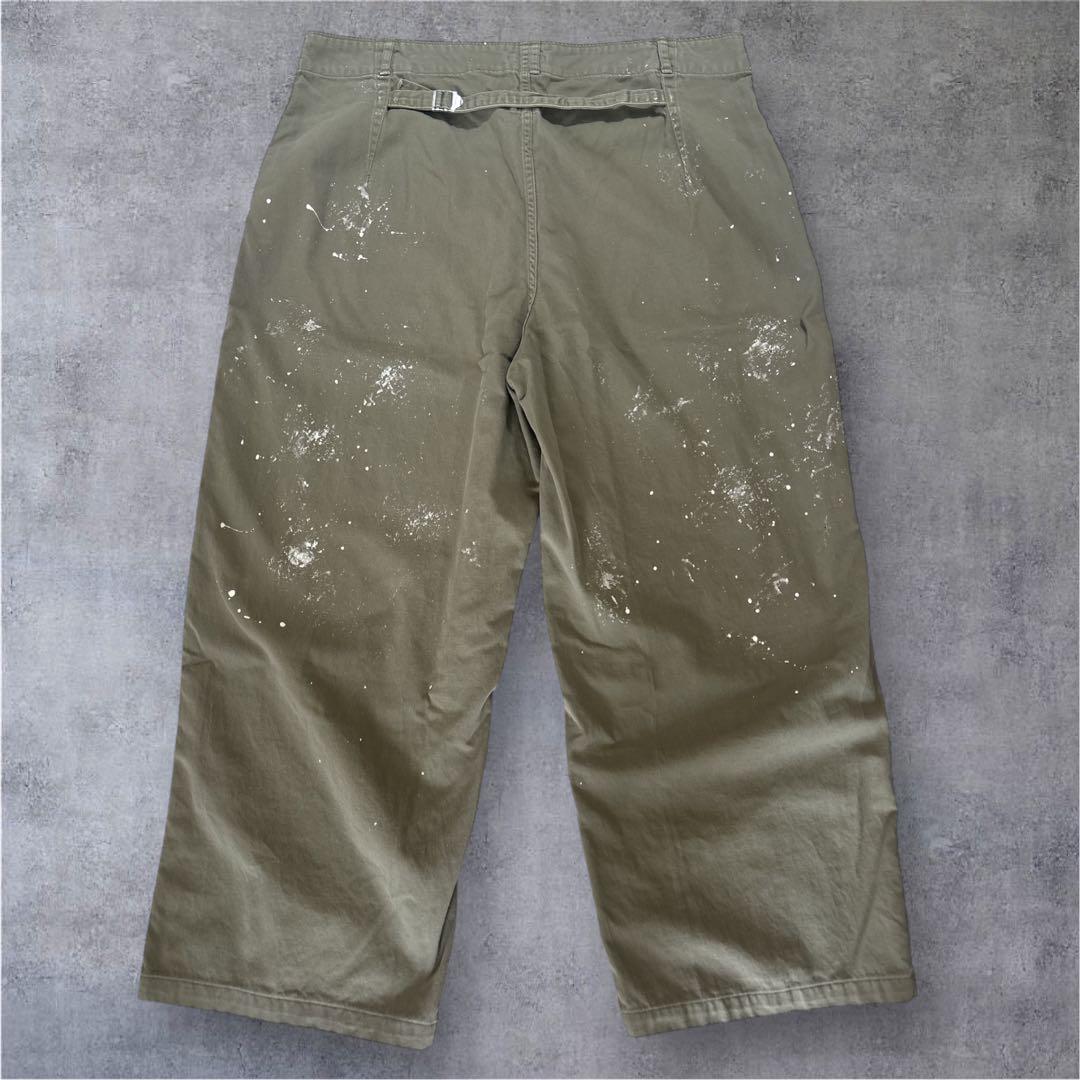 アティックバイジョンブル　ベイカー　ペインターパンツ　カーキ　М　美品