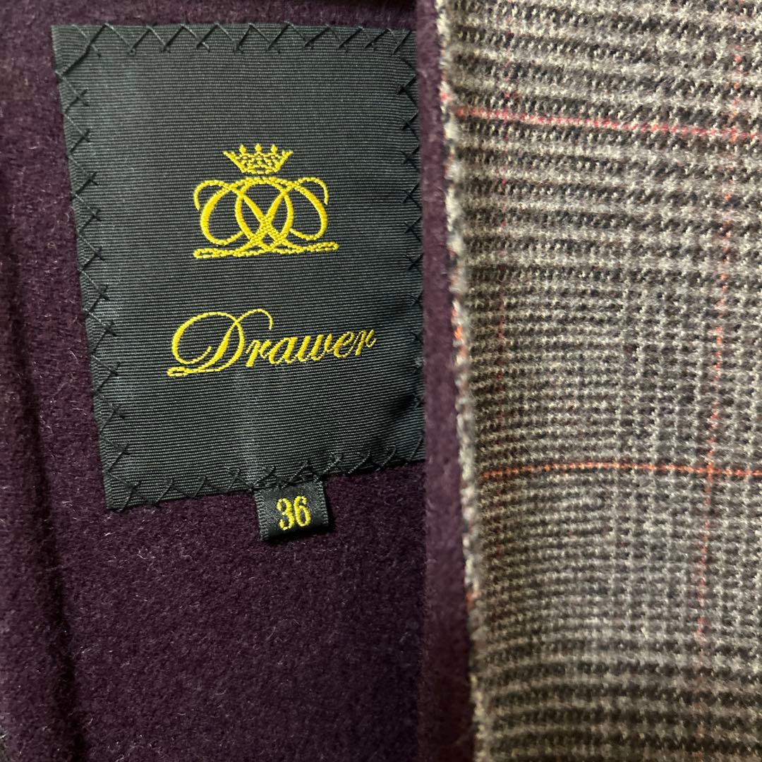 Ⓜ︎тнайкs!♥\"(❁ᴗ͈ˬᴗ͈)様 美品ドゥロワーウールチェックワンピース　36