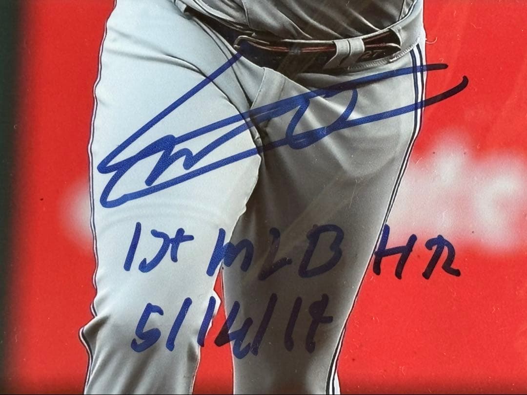 MLB機構証明! ゲレーロJR 直筆サイン写真 1st HR 5/14/19