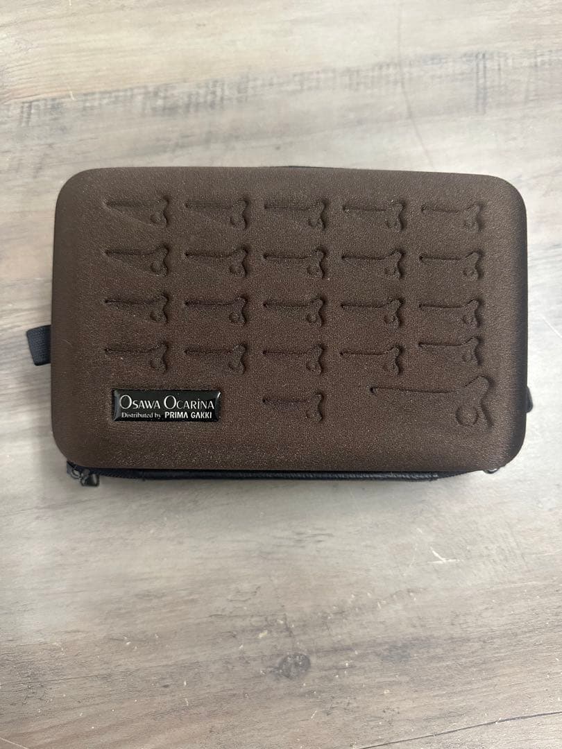 美品！OSAWA OCARINA 赤 オカリナ ストラップ　ケース付き